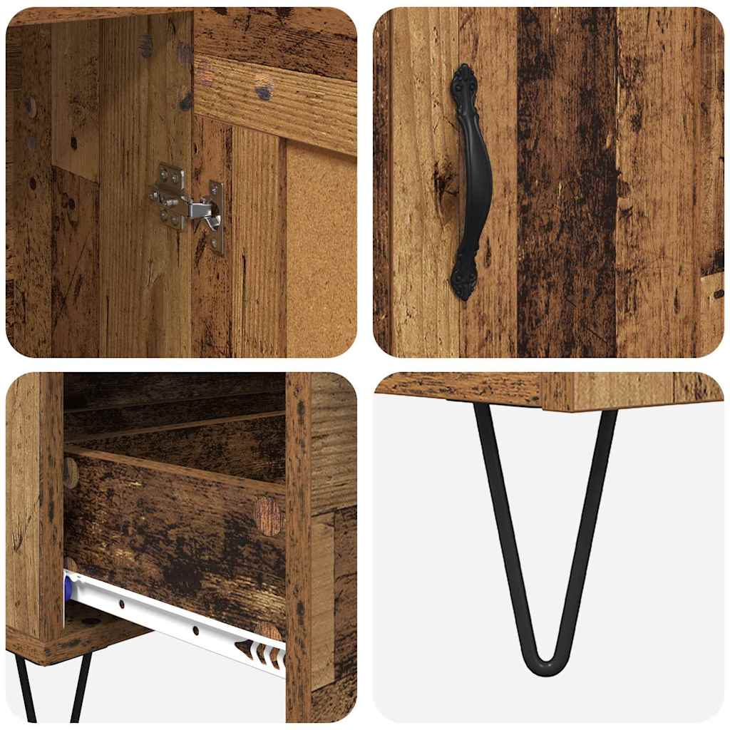 Highboard Old Wood 69.5 x 31 x 115 cm Engineered Wood