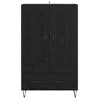 Highboard Black Oak 69.5 x 31 x 115 cm Engineered Wood