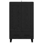 Highboard Black Oak 69.5 x 31 x 115 cm Engineered Wood