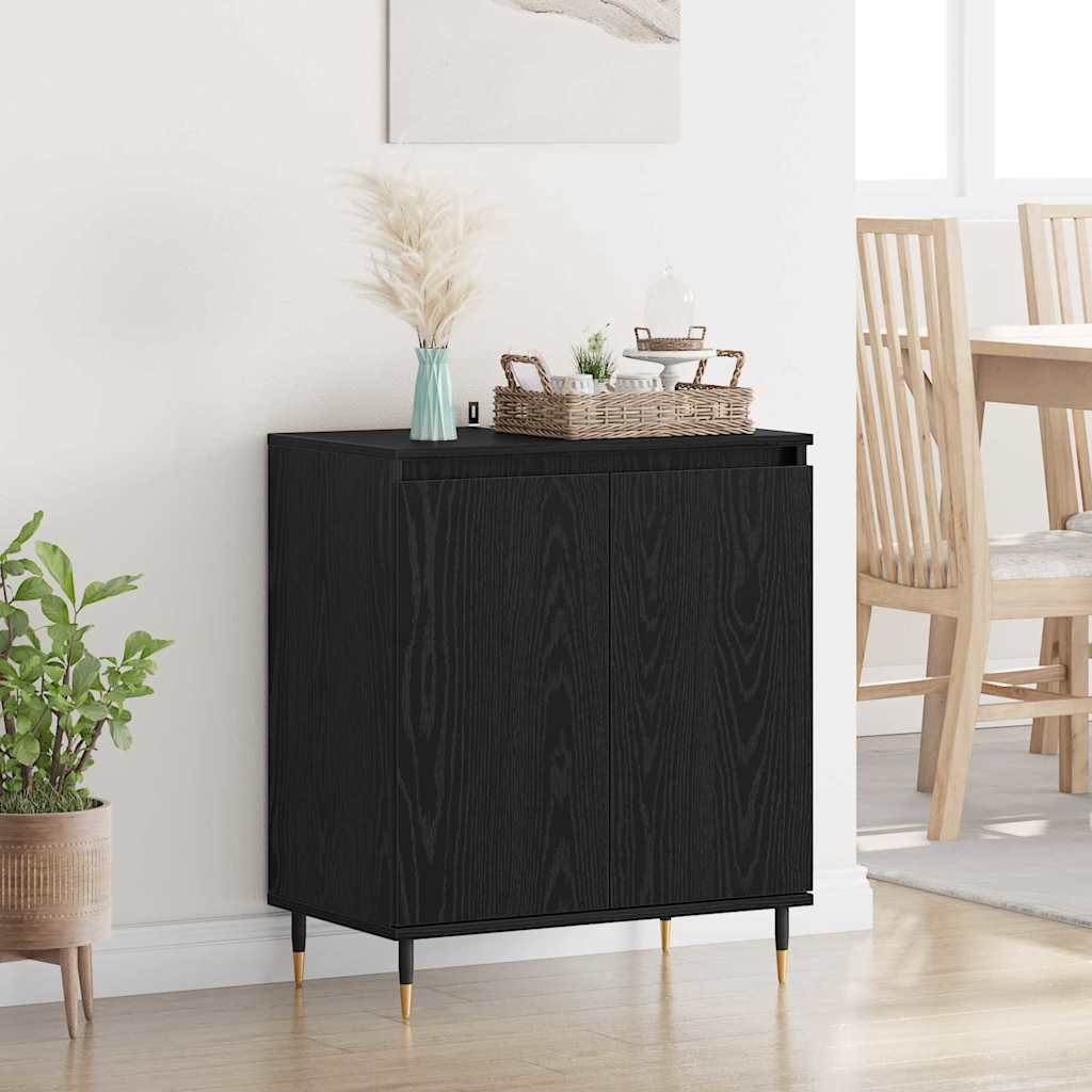 Sideboard Black Oak 60 x 35 x 70 cm Engineered Wood