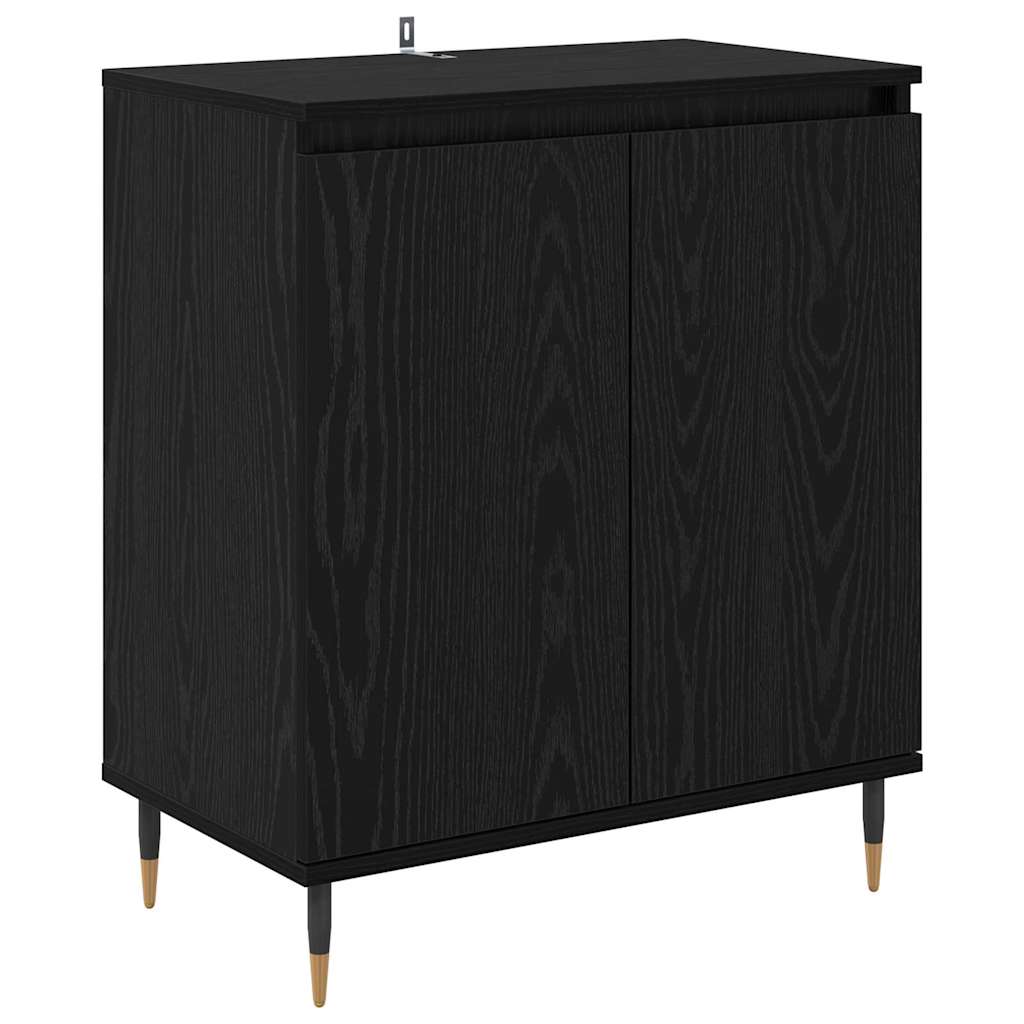 Sideboard Black Oak 60 x 35 x 70 cm Engineered Wood