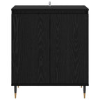 Sideboard Black Oak 60 x 35 x 70 cm Engineered Wood