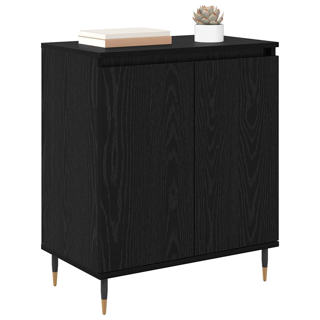 Sideboard Black Oak 60 x 35 x 70 cm Engineered Wood