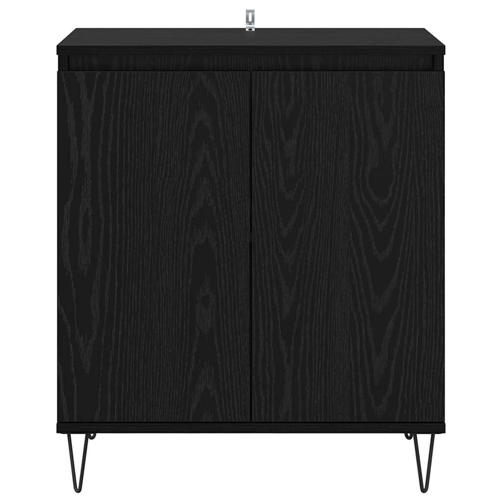 Sideboard Black Oak 60 x 35 x 70 cm Engineered Wood