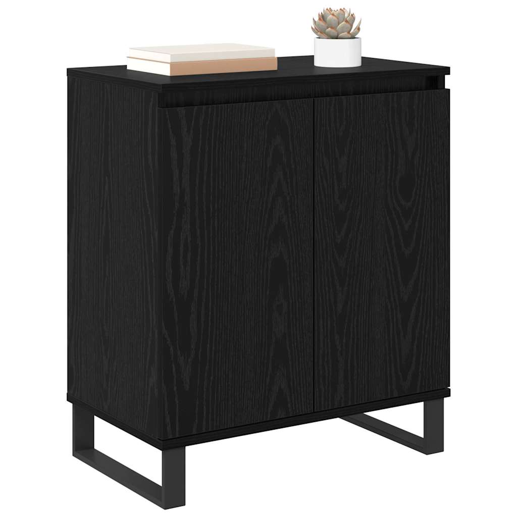 Sideboard Black Oak 60 x 35 x 70 cm Engineered Wood