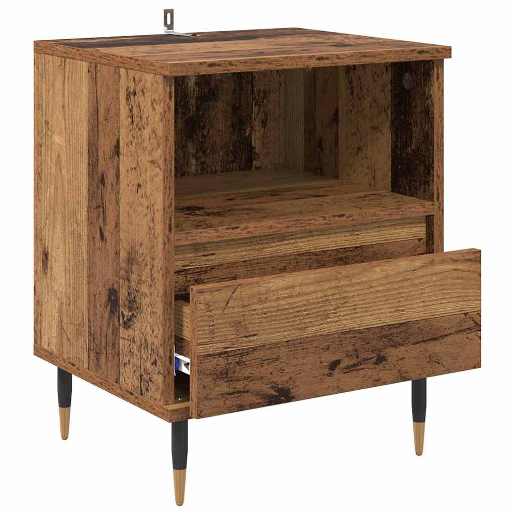 Bedside Cabinet Old Wood 40 x 35 x 50 cm Engineered Wood