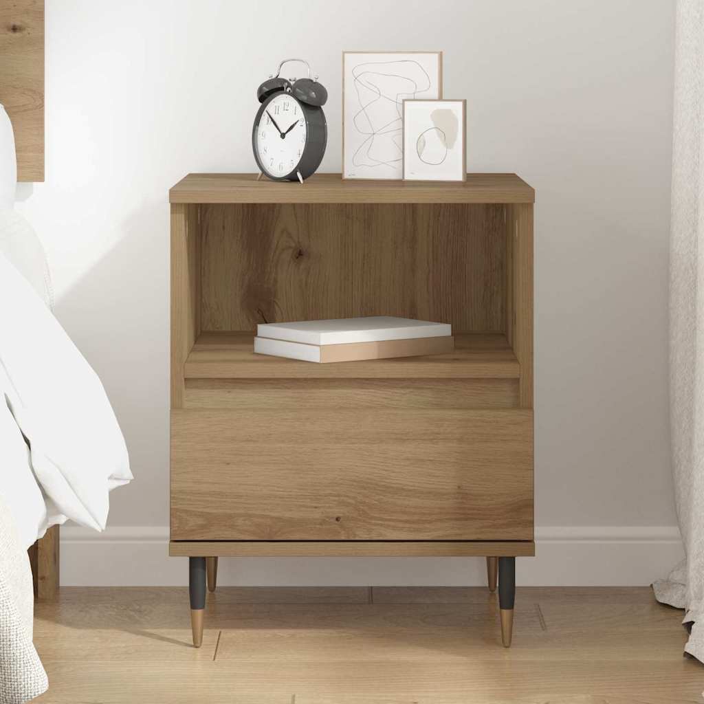 Bedside Cabinet Artisan Oak 40 x 35 x 50 cm Engineered Wood