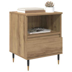 Bedside Cabinet with Drawer 2 pcs Artisan Oak 40 x 35 x 50 cm