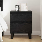 Bedside Cabinet Black Oak 40 x 35 x 50 cm Engineered Wood