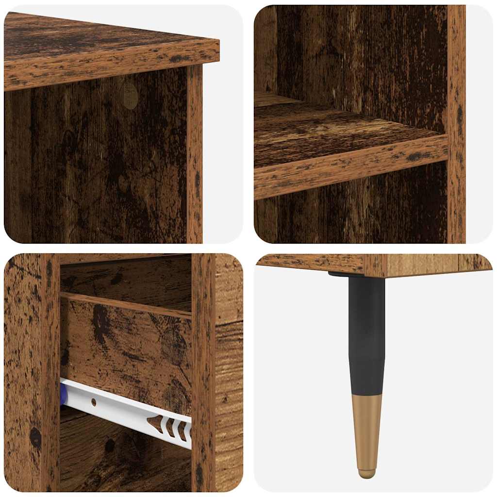 Highboard with Drawer Old Wood 40 x 36 x 110 cm Engineered Wood