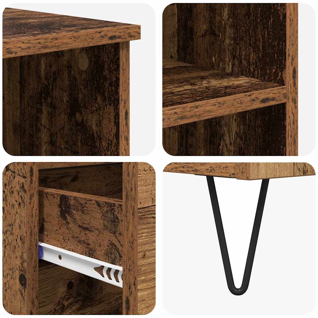 Highboard with Drawer Old Wood 40 x 36 x 110 cm Engineered Wood