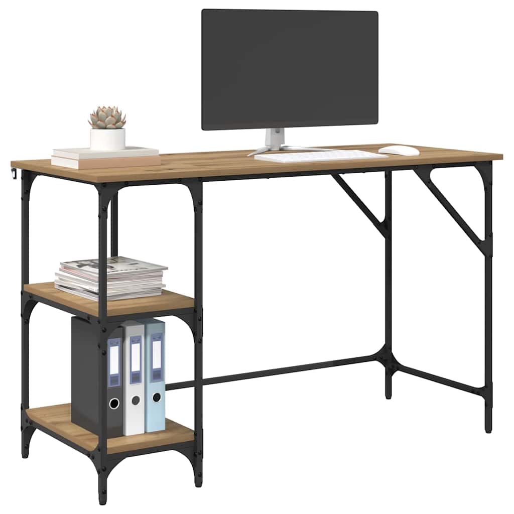 Desk Artisan Oak 120 x 50 x 75 cm Engineered Wood