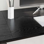 Desk Black Oak 120 x 50 x 75 cm Engineered Wood