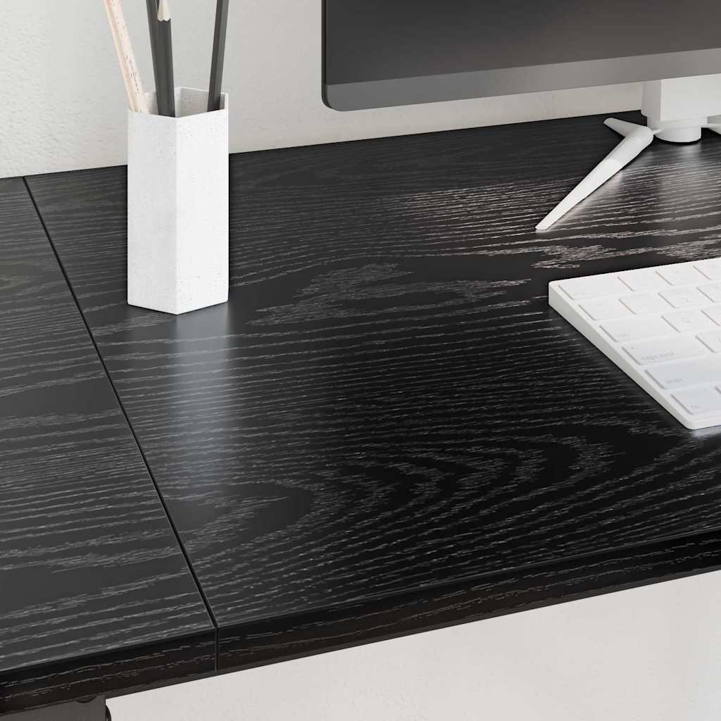 Desk Black Oak 120 x 50 x 75 cm Engineered Wood