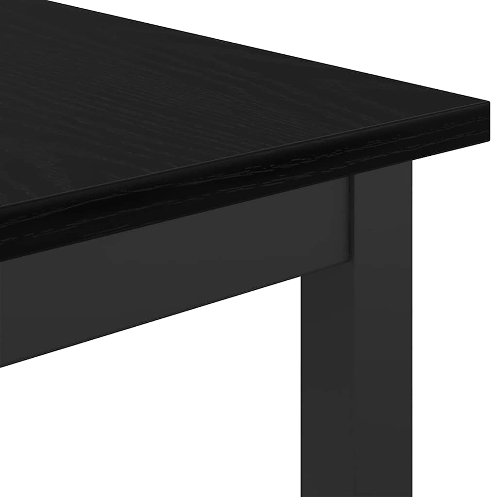Table Black Oak 100 x 50 x 90.5 cm Engineered Wood and Steel