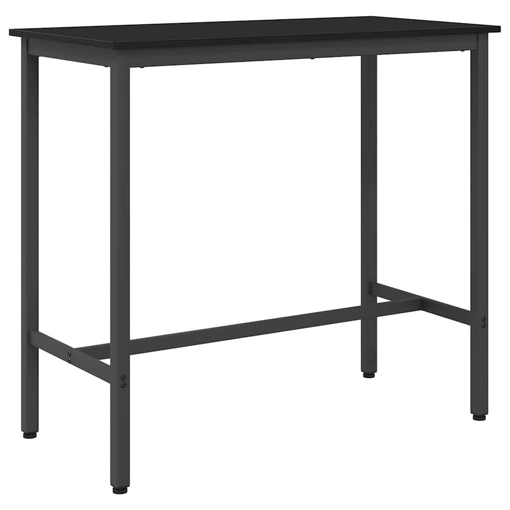 Table Black Oak 100 x 50 x 90.5 cm Engineered Wood and Steel