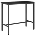 Table Black Oak 100 x 50 x 90.5 cm Engineered Wood and Steel