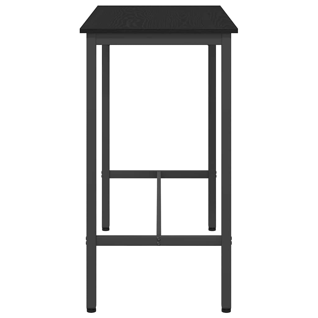 Table Black Oak 100 x 50 x 90.5 cm Engineered Wood and Steel