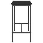 Table Black Oak 100 x 50 x 90.5 cm Engineered Wood and Steel