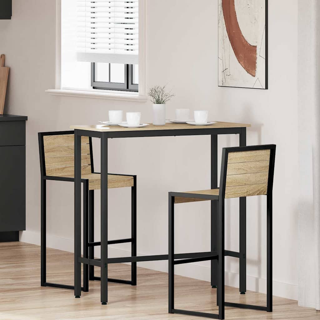 Table Sonoma Oak 100 x 40 x 100.5 cm Engineered Wood and Steel