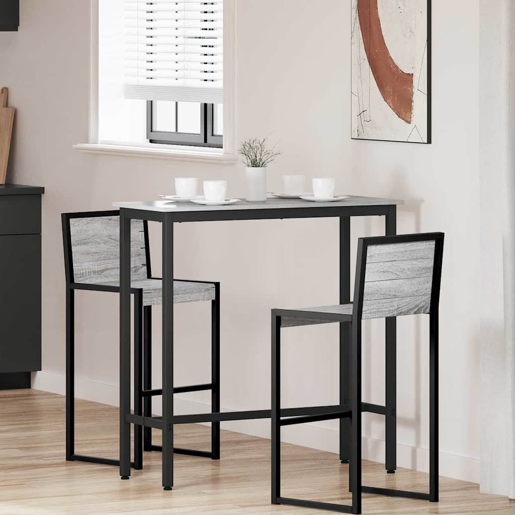 Table Grey Sonoma 100 x 40 x 100.5 cm Engineered Wood and Steel