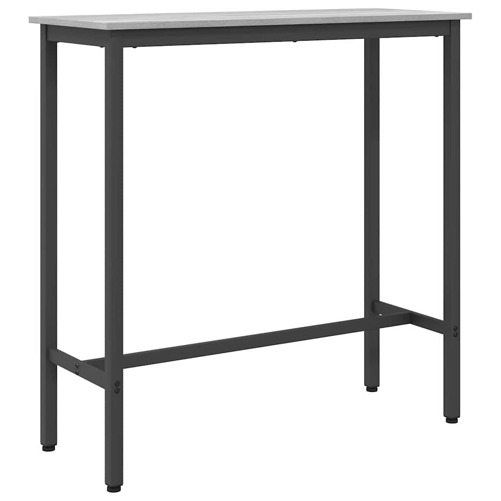 Table Grey Sonoma 100 x 40 x 100.5 cm Engineered Wood and Steel