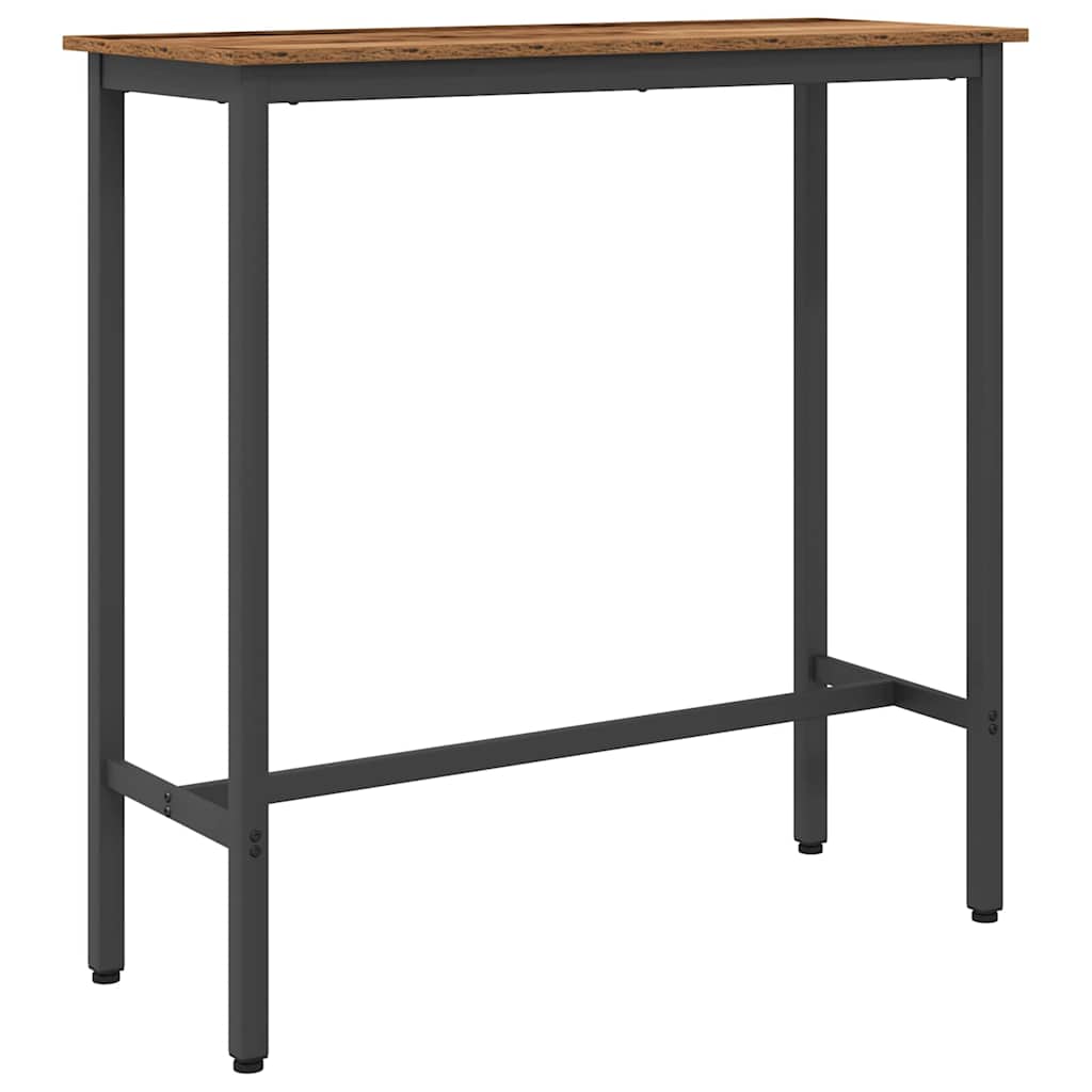 Table Old Wood 100 x 40 x 100.5 cm Engineered Wood and Steel