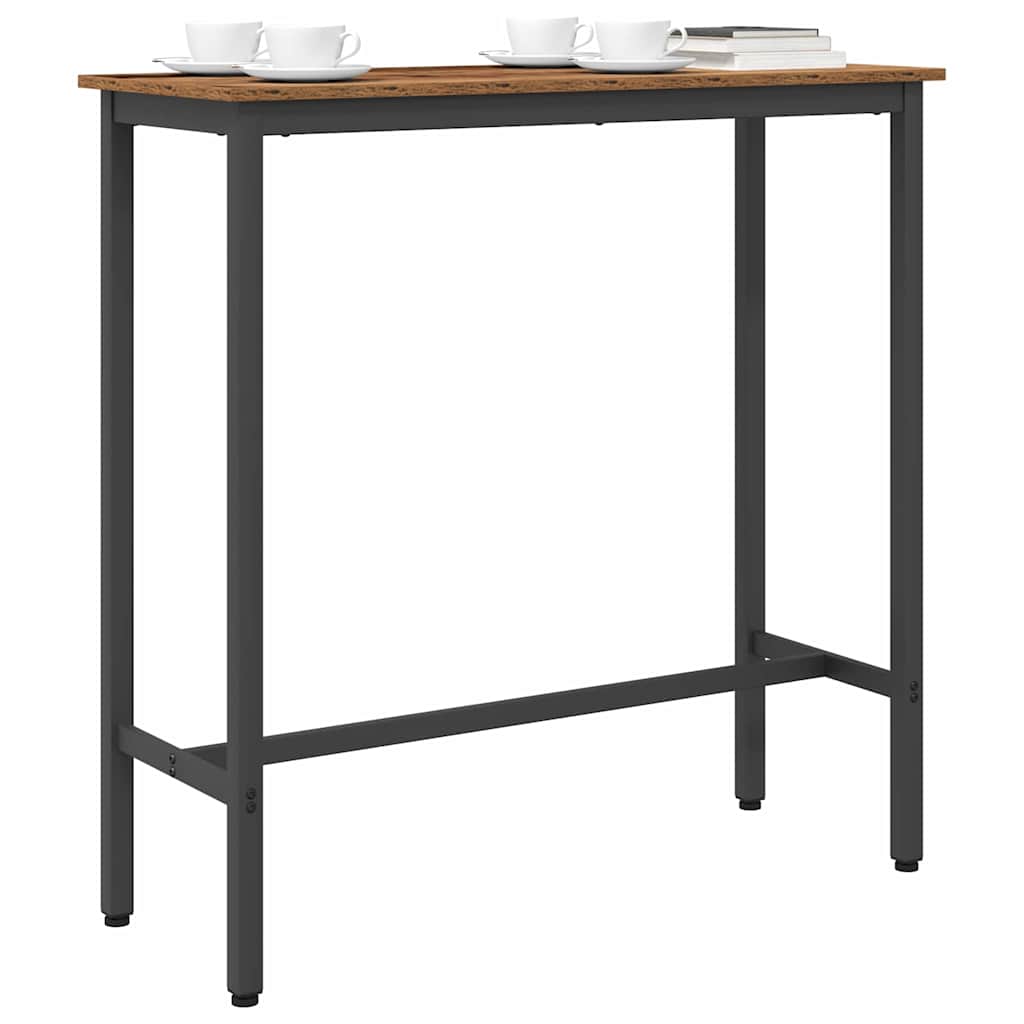 Table Old Wood 100 x 40 x 100.5 cm Engineered Wood and Steel