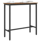 Table Old Wood 100 x 40 x 100.5 cm Engineered Wood and Steel