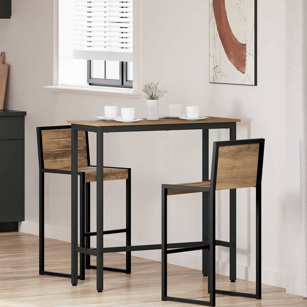 Table Artisan Oak 100 x 40 x 100.5 cm Engineered Wood and Steel