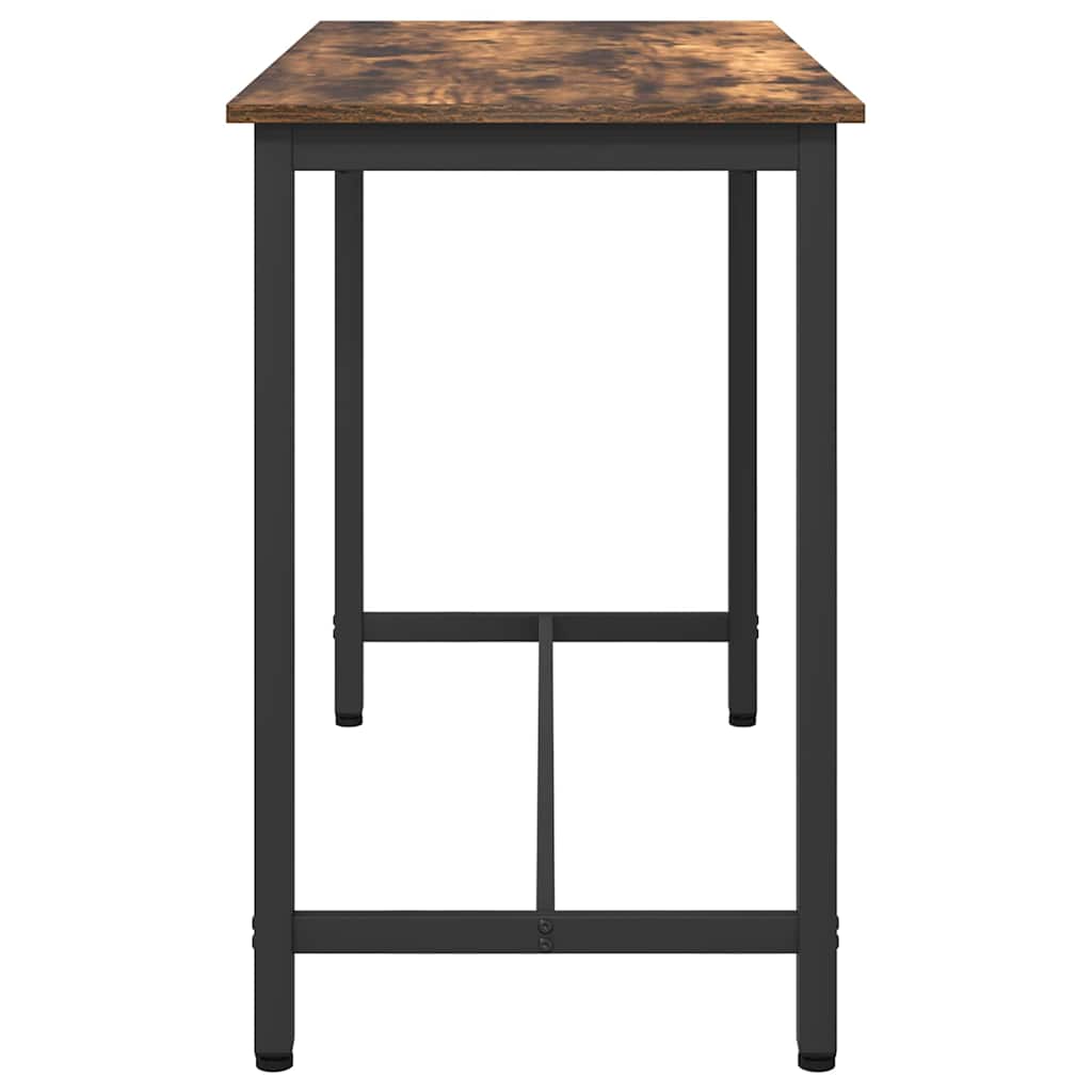 Table Smoked Oak 100 x 50 x 76.5 cm Engineered Wood and Steel