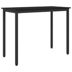 Table Black Oak 100 x 50 x 76.5 cm Engineered Wood and Steel