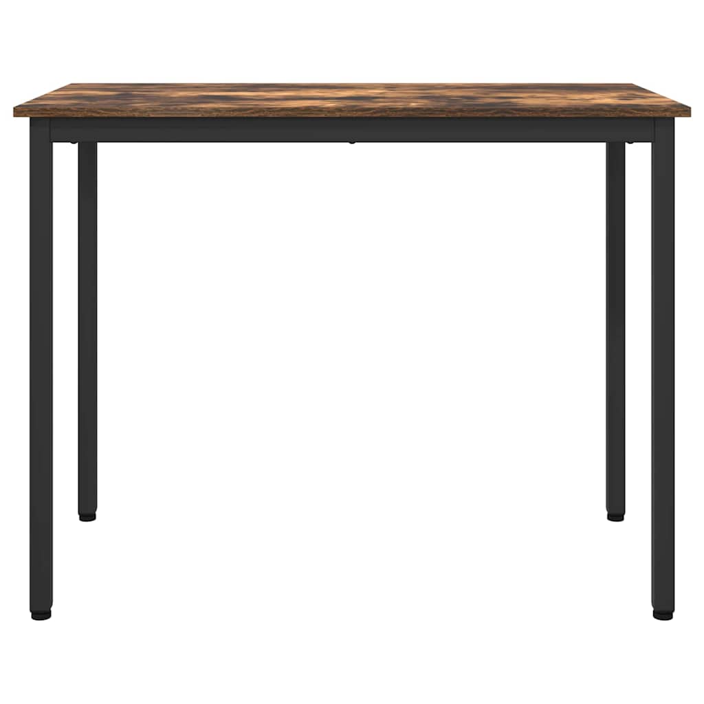 Table Smoked Oak 100 x 50 x 76.5 cm Engineered Wood and Steel