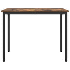 Table Smoked Oak 100 x 50 x 76.5 cm Engineered Wood and Steel