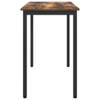 Table Smoked Oak 100 x 50 x 76.5 cm Engineered Wood and Steel