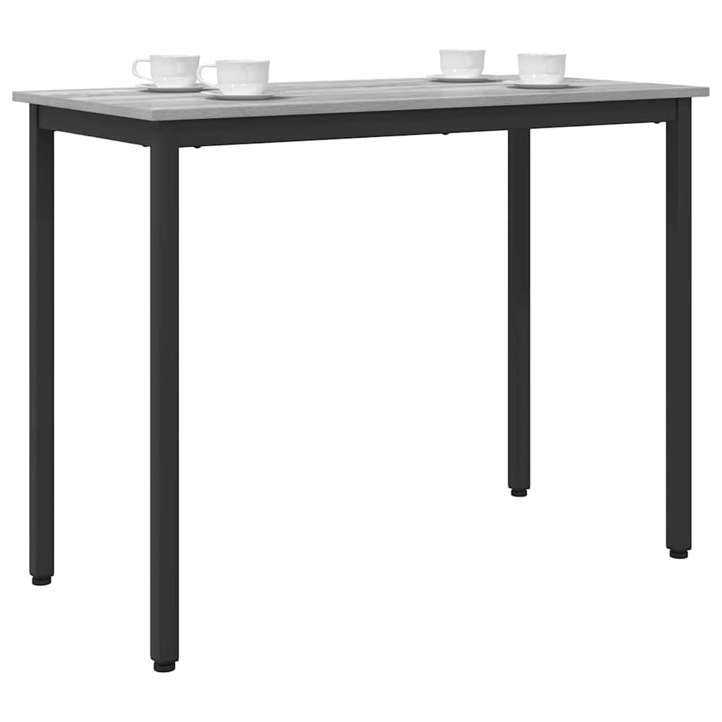 Table Grey Sonoma 100 x 50 x 76.5 cm Engineered Wood and Steel