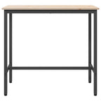 Table Natural 100 x 50 x 91 cm Engineered Wood and Steel