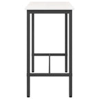 Table White 100 x 50 x 91 cm Engineered Wood and Steel