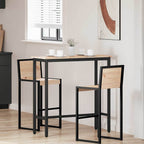 Table Natural 100 x 40 x 101 cm Engineered Wood and Steel