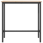 Table Natural 100 x 40 x 101 cm Engineered Wood and Steel