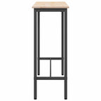 Table Natural 100 x 40 x 101 cm Engineered Wood and Steel