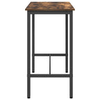 Table Smoked Oak 100 x 50 x 90.5 cm Engineered Wood and Steel