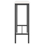 Table White 100 x 40 x 101 cm Engineered Wood and Steel