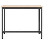 Table Natural 100 x 50 x 77 cm Engineered Wood and Steel