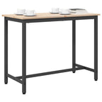 Table Natural 100 x 50 x 77 cm Engineered Wood and Steel