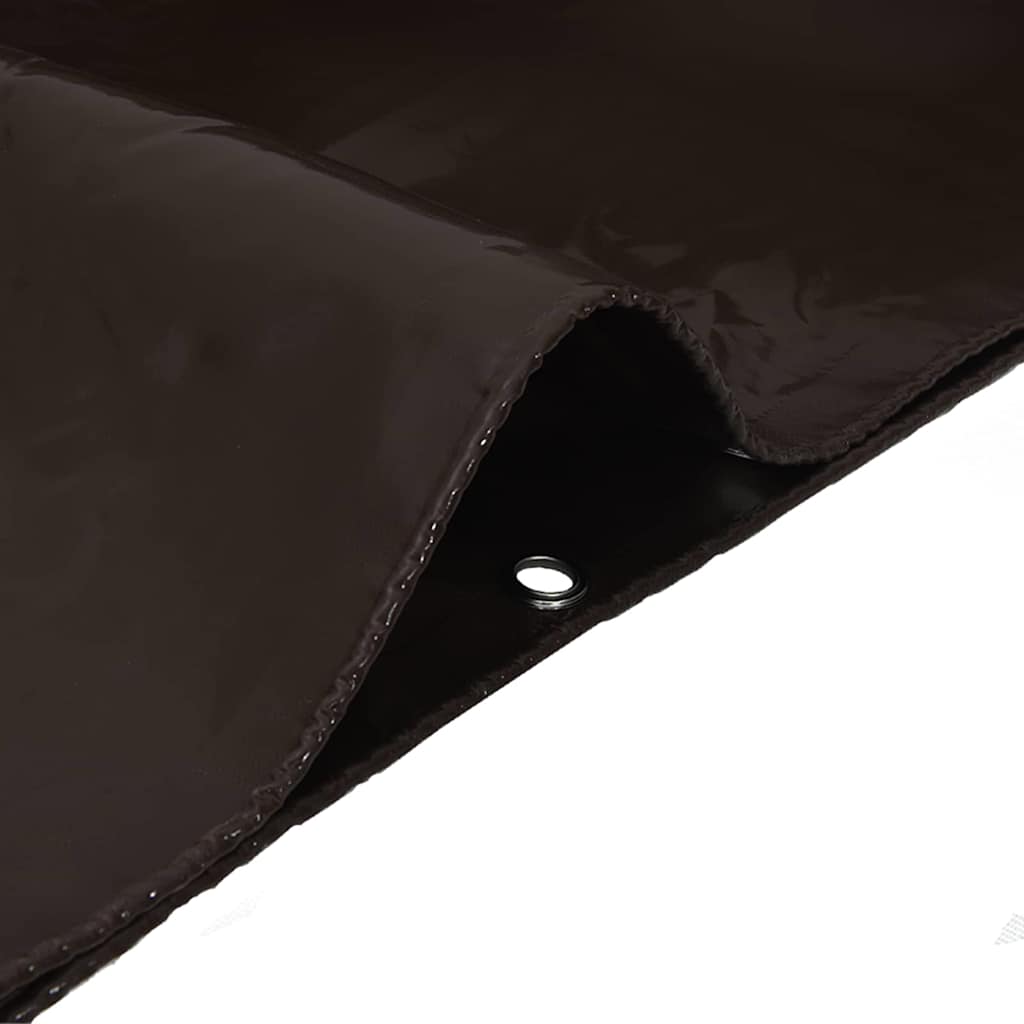 Tarpaulin 650g / m² Brown 4 x 7 m Canvas with PVC Coating