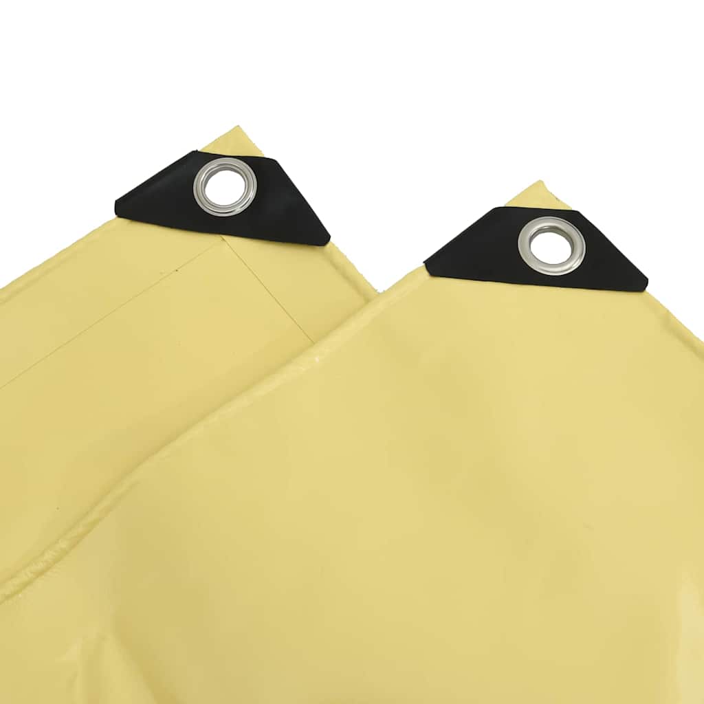 Tarpaulin 650g / m² Beige 5 x 5 m Canvas with PVC Coating