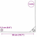 Tarpaulin 650g / m² Olive Green 1.5 x 20 m