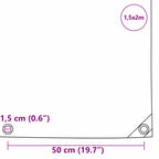 Tarpaulin 650g / m² Orange 1.5 x 2 m Canvas with PVC Coating