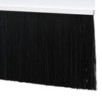 Screw-on Door Brush Seals 2 pcs White 100 cm Aluminium Alloy